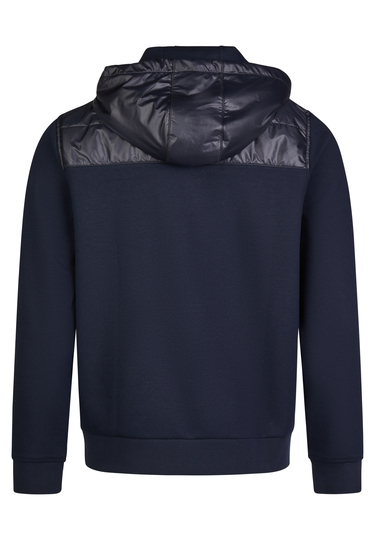 SWEAT JACKET, midnight blue Rückansicht