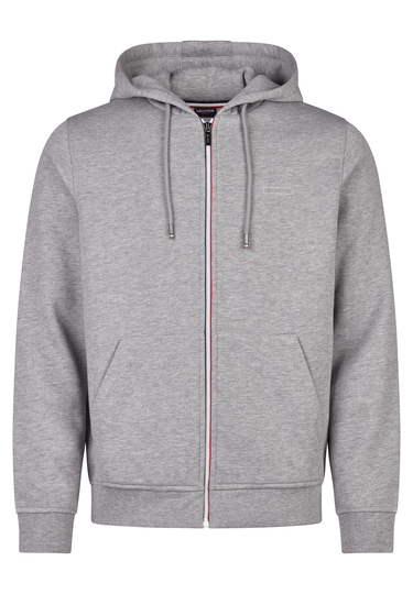 Hoodie Sweatjacke, gunmetal Frontansicht