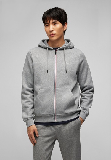 Hoodie Sweatjacke, gunmetal