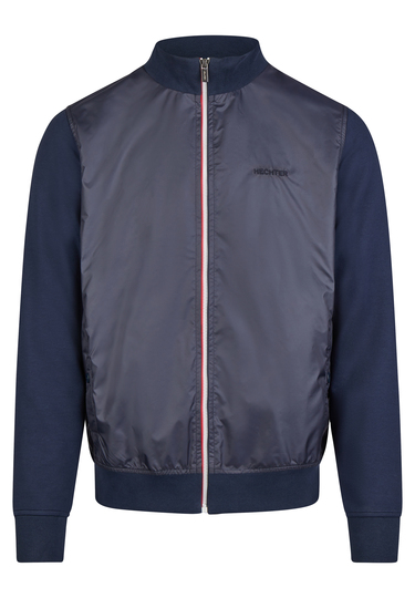 Sweat Hybrid Jacket, midnight blue Frontansicht