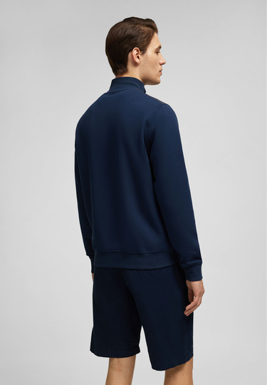 Sweat Hybrid Jacket, midnight blue Rückansicht