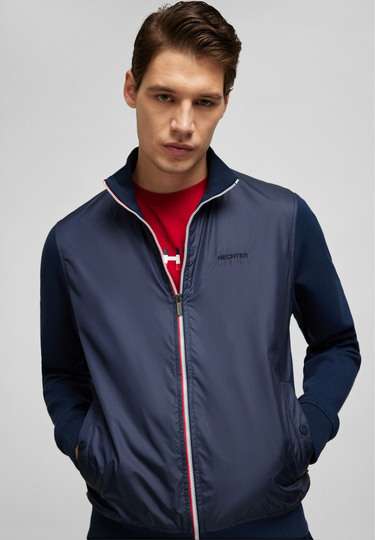 Sweat Hybrid Jacket, midnight blue Detailansicht 1