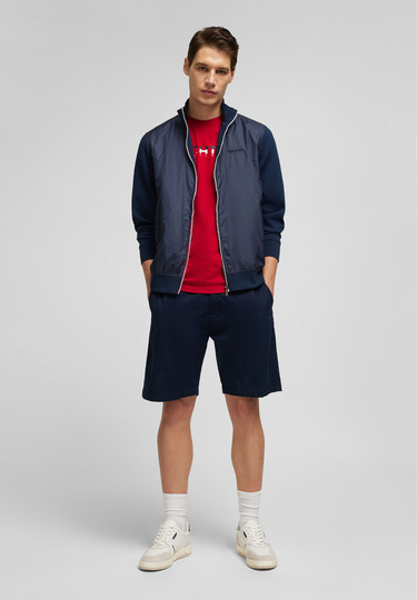 Sweat Hybrid Jacket, midnight blue Detailansicht 2