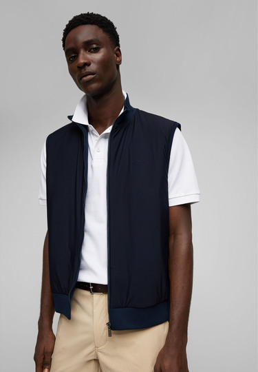 SWEAT VEST, Midnight blue