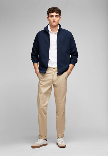 SWEAT ZIP JACKET, Midnight blue 