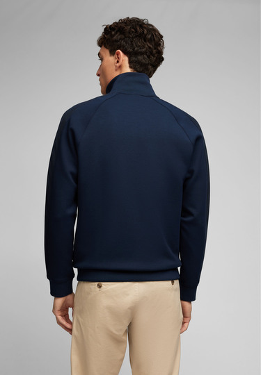 SWEAT ZIP JACKET, Midnight blue 