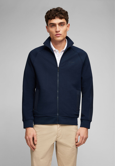 SWEAT ZIP JACKET, Midnight blue 
