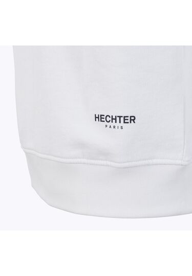 Sweat Hoodie aus Baumwolle mit Logo Print, white Detailansicht 2