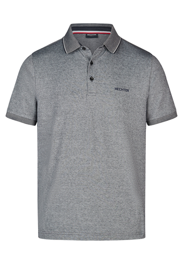 Piquee-Poloshirt, midnight blue Frontansicht