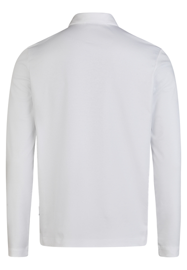 POLO LONGSLEEVE, White Rückansicht