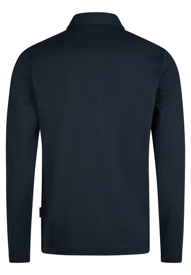 POLO LONGSLEEVE, Midnight blue Rückansicht
