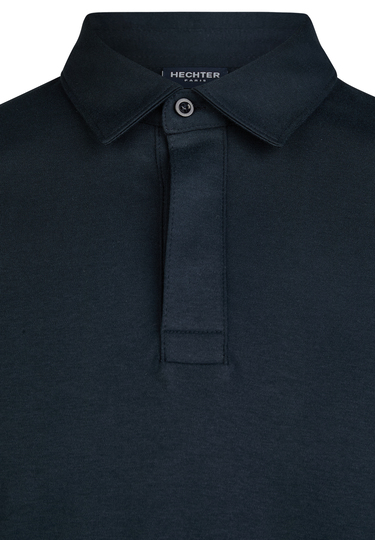 POLO LONGSLEEVE, Midnight blue Detailansicht 2