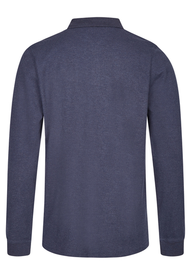 Modernes Poloshirt, navy Rückansicht
