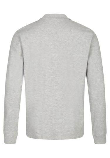 Modernes Poloshirt, silver Rückansicht