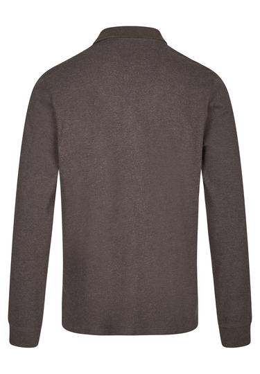 Modernes Poloshirt, graphite Rückansicht