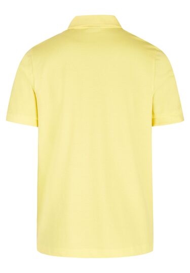 Basic Jersey Polo, lemon Rückansicht