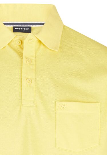 Basic Jersey Polo, lemon Detailansicht 2