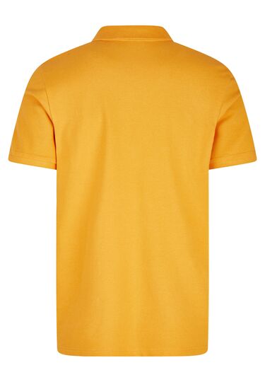 Basic Jersey Polo, orange Rückansicht