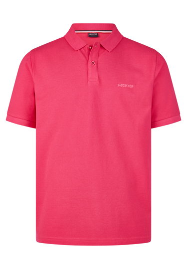 Piquee-Poloshirt, purple Frontansicht