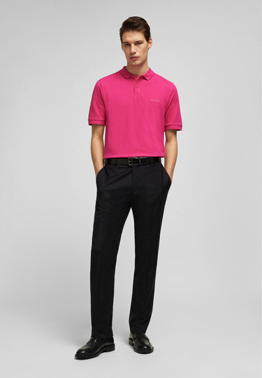 Piquee-Poloshirt, purple Detailansicht 2