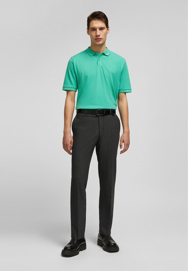 Piquee-Poloshirt, green Detailansicht 2