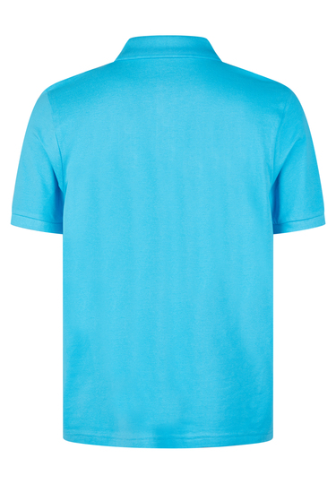 Piquee-Poloshirt, turquoise