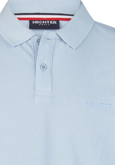 Piquee-Poloshirt, light blue
