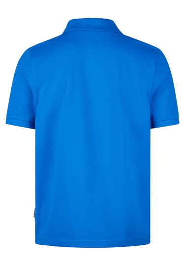 Piquee-Poloshirt, cornflower 
