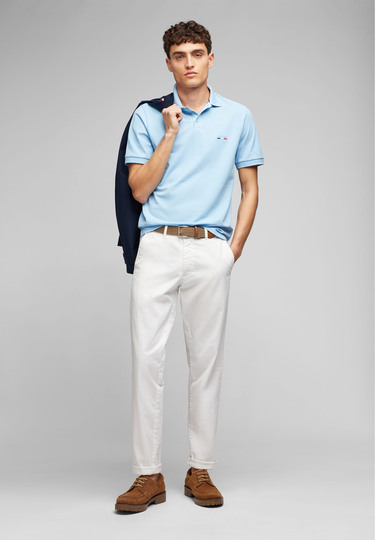 POLO PIQUE H-ECO, Light blue 