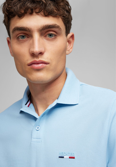 POLO PIQUE H-ECO, Light blue 