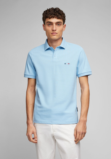 POLO PIQUE H-ECO, Light blue 