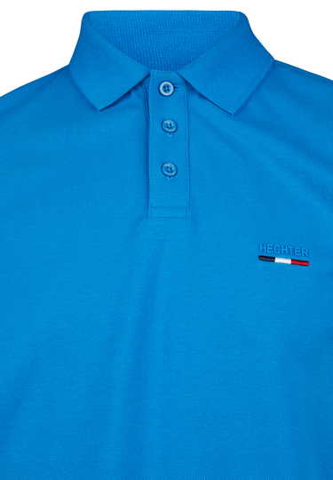 POLO PIQUE H-ECO, Cornflower Detailansicht 2