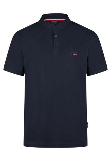 POLO PIQUE H-ECO, Midnight blue Frontansicht