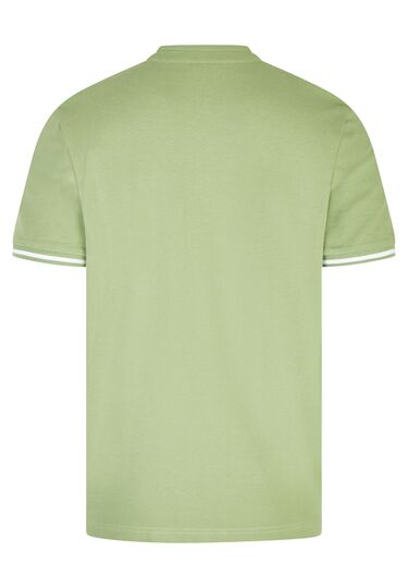 Basic Jersey Polo, kiwi Rückansicht