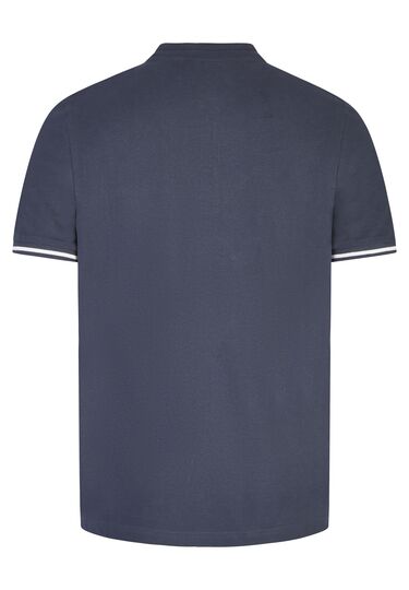 Basic Jersey Polo, midnight blue Rückansicht