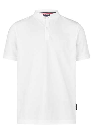Piquee-Poloshirt, white Frontansicht