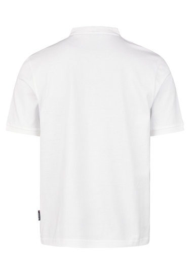 Piquee-Poloshirt, white Rückansicht