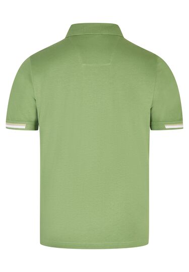 Basic Jersey Polo, kiwi Rückansicht