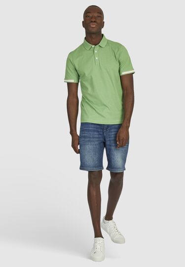 Basic Jersey Polo, kiwi Detailansicht 1