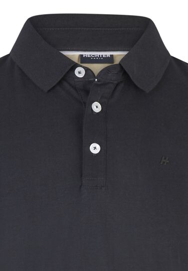 Basic Jersey Polo, black Detailansicht 1
