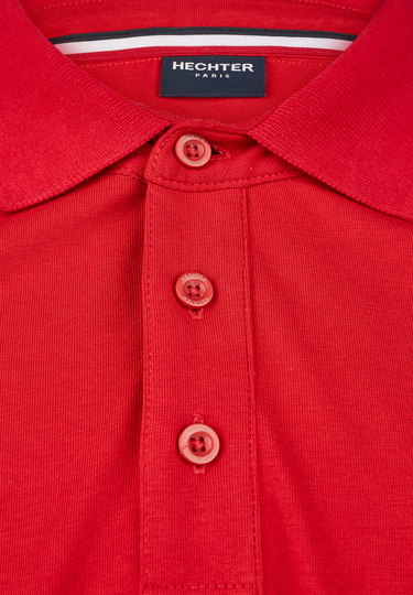 POLO JERSEY H-ECO, Chili Detailansicht 2