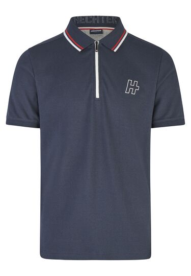 H-XTECH Poloshirt, midnight blue Frontansicht
