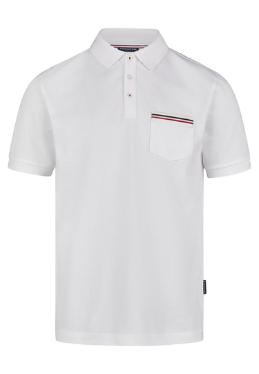 POLO PIQUE H-ECO, White Frontansicht