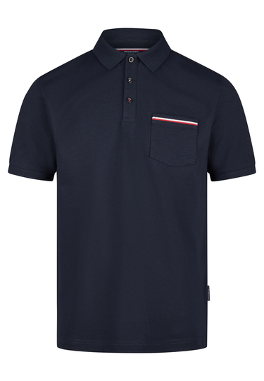 POLO PIQUE H-ECO, Midnight blue Frontansicht