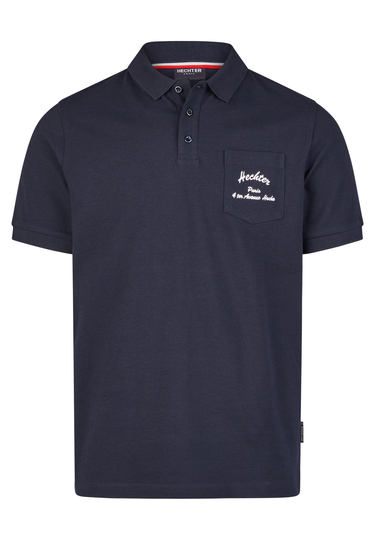 Poloshirt, midnight blue Frontansicht