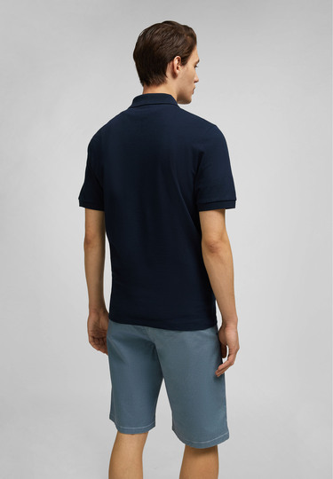 Poloshirt, midnight blue Rückansicht