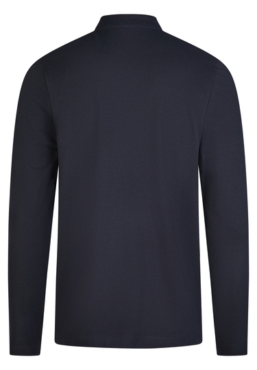 POLO LONGSLEEVE, Midnight blue Rückansicht