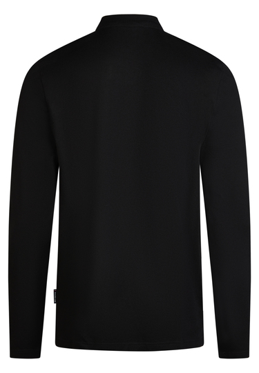 POLO LONGSLEEVE, Black Rückansicht