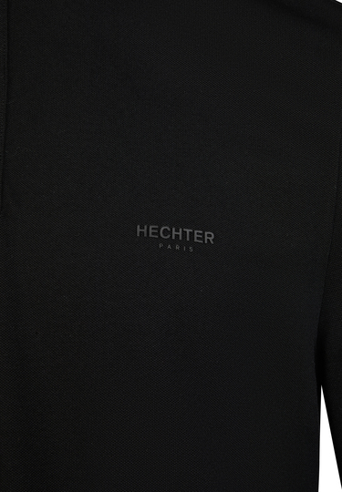 POLO LONGSLEEVE, Black Detailansicht 1