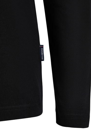 POLO LONGSLEEVE, Black Detailansicht 2